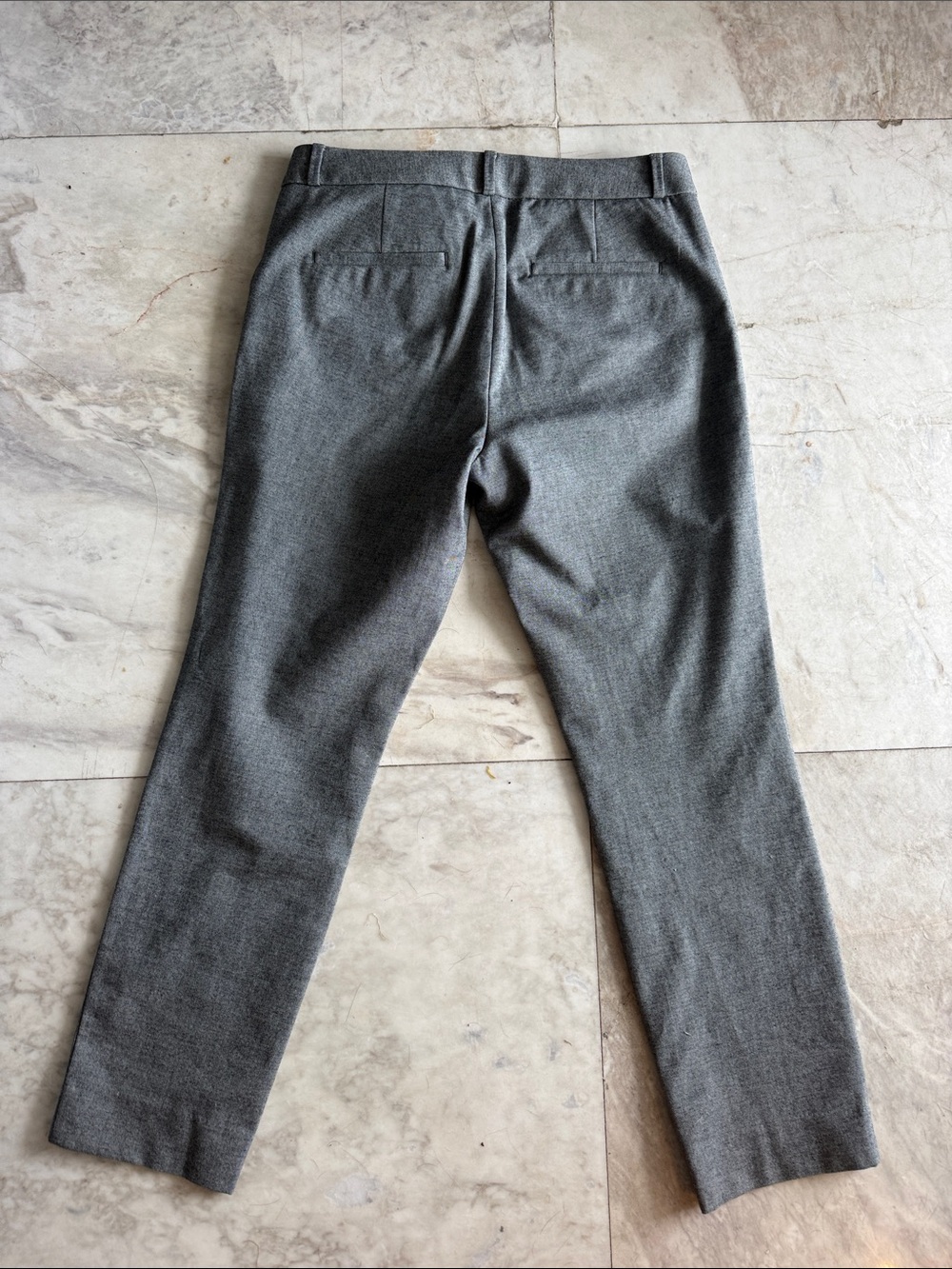Banana Republic Sloan Gray Slim Fit Ankle Trousers Dress Pants Size 6 - Picture 3 of 6